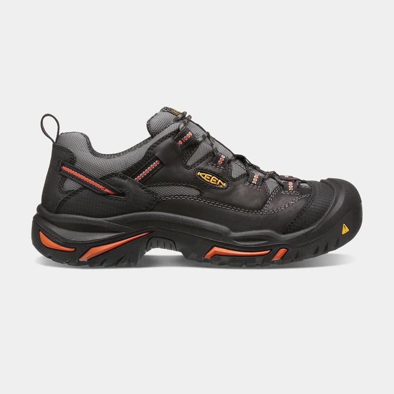 Keen 靴 | キーンブラドックロースチールトゥ 安全 靴 メンズ 黒 | 314789-SOJ